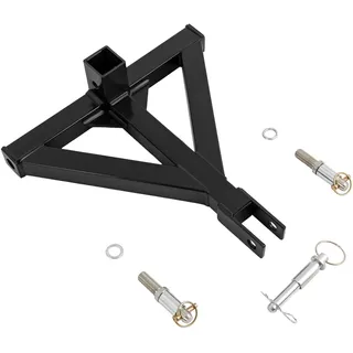 Traktor Ackerschiene mit Dreipunktaufhängung Dreipunktaufnahme 698mm, Ackerschienendreieck Ackerschiene Dreipunkt-Aufhängung mit 3 Bolzen, Anhänger-Zugmaul und robustem Eisenrahmen