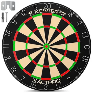 Kesser Dartscheibe Classic Sisal inkl. 9 Dartpfeilen mit Metallspitze