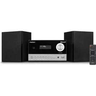 Medion E64088 Micro Audio System Kompaktanlage (DAB+, CD-Player. PLL UKW Radio, Bluetooth, USB Anschluss, Sleeptimer, MP3, LCD-Display mit 12/24 Std. Anzeige)
