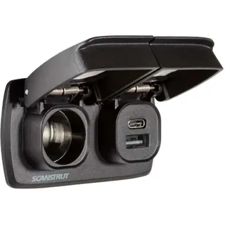 ScanStrut Ladesteckdose 12V USB-A/USB-C Schwarz