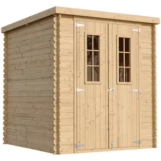 TIMBELA Gartenhaus M309C 2,04 x 2,04 m Beige