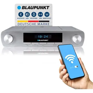 BLAUPUNKT KRD 30 Küchen-Unterbauradio mit DAB+ & Bluetooth - silber - Schwarz