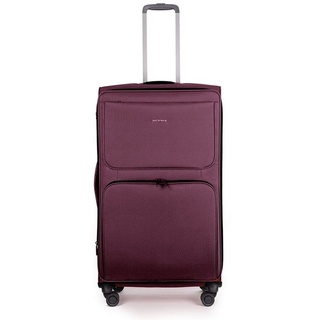 Plus 4-Rollen Trolley 84 cm Laptopfach aubergine