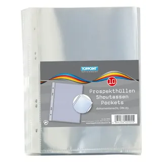 Stylex 10 Stylex Prospekthüllen A5 Klarsichthüllen