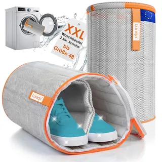 Schuhwaschbeutel Waschmaschine - Schuhbeutel Waschmaschine für 2 Stück Schuhe - Gepolstert - 20.000 Wäschen wiederverwendbar - Leise - Farbecht - Wäschesack Schuhe - Sneaker Waschbeutel - Wäschenetz