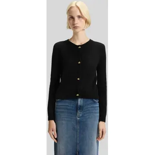 Regular Fit Strickjacke mit Alpaka-Mix Modell 'SIRA', Black, S