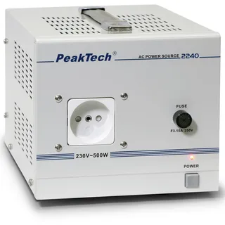 Peaktech 2240 - Trenntransformator 230 V AC, 2,5 A, galvanische Trennung