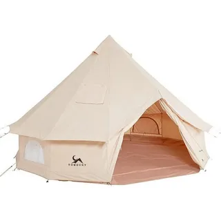 TOMOUNT KingCamp Khan Light 6 Personen Baumwolle Camping Glockenzelt 3m Glamping Zelt für Familie Camping
