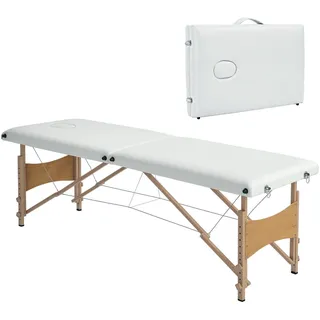 Mobile Massageliege 2 Zonen Klappbar Höhenverstellbar Massagetisch 60 cm
