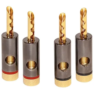Dynavox 206436 Bananenstecker-Set 4St.