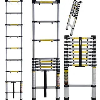 Craftfull Teleskopleiter 2 m 6 Sprossen inkl. Tragetasche