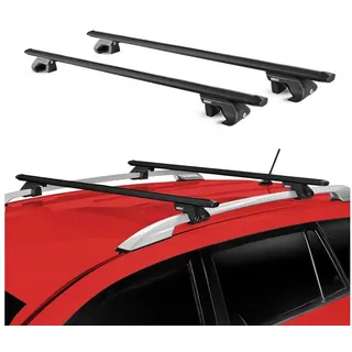 Aurilis Dachträger Gepäckträger für VW T-Cross 2019-2025 Alu Schwarz 2 tlg ABE