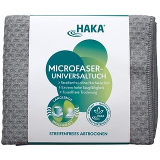 HAKA Microfaser Universaltuch, Premium Geschirrtuch grau/anthrazit, 50 x 60 cm, 1 Stk.