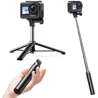 AKASO Stativ Selfie Stick 60cm mit Teleskop Pole für Action Cam,Stativ Halterung für Action Kamera, Kompatibel mit AKASO,Go Pro 12 11 10 9 8