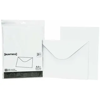 Buntbox Briefumschläge DIN C4 ohne Fenster weiß Steckverschluss 2 St.