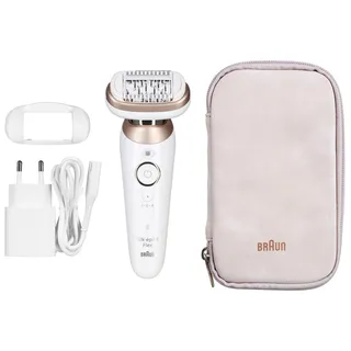 Braun Silk-épil 9 Flex 9-011 3D Wet & Dry weiß/gold