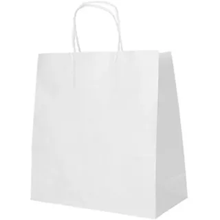Papstar 25 Tragetaschen, Papier mit gedrehtem Tragegriff