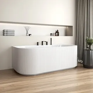 rivea Maila groove Vorwand-Badewanne 170 x 80 cm (BR0100WH)