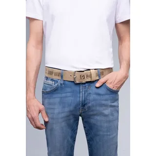 Camp David Ledergürtel beige 95