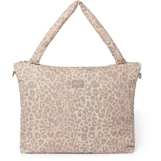 Studio Noos Leopard Puffy-Wickeltasche Beige