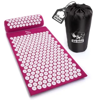 BigDean Akupressurmatte Massagematte Lila