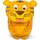Rucksack Timmy Tiger klein, Orange