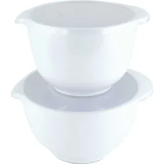 Mepal ROSTI Schüssel 2-er Set MARGRETHE weiss ca 2+3L mit Deckel | RO-244726 - Weiß