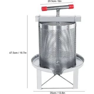 Manuelle Öl- Und Wachspresse Aus Edelstahl Mit Filter Für Honig