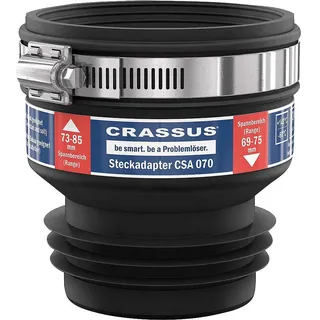 Crassus Steckadapter CSA 070 (73-85mm auf 69-75mm), bis 0,5 bar