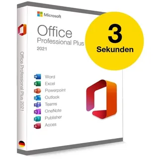 MS Office 2021 Professional Plus Vollversion Key Sofort Email Versand