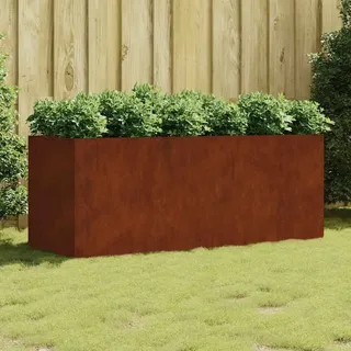 vidaXL Hochbeet 200 x 80 x 80 cm Cortenstahl