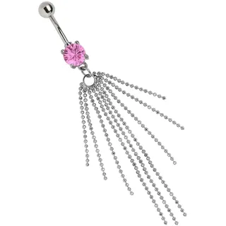 Adelia's Adeliás Piercing Piercing Bauchnabelpiercing in rosa - Gr.: onesize,