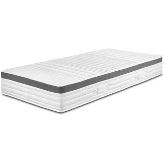 Tchibo - 7-Zonen-Tonnentaschen-Federkernmatratze - weiß