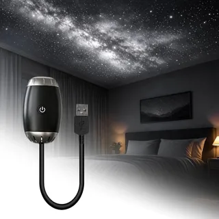 Dandin Galaxy Projector Night Light, 360° Sternenhimmel Projektor | LED Projektor Sternenhimmel, Nachtlicht Sternenhimmel Galaxy Projektor für Schlafzimmer Deko