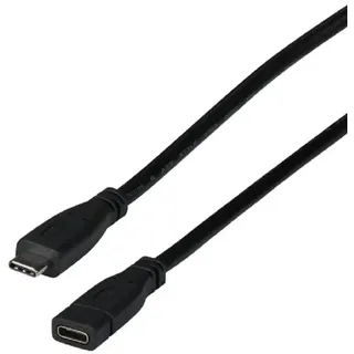 EFB-Elektronik USB-C auf USB-C 1 m Schwarz