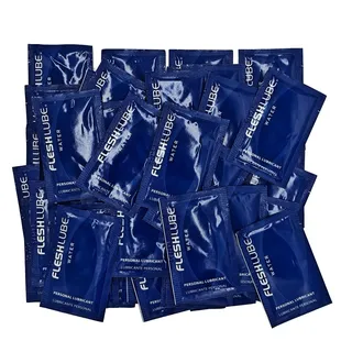 Fleshlight Fleshlube Water Gleitgel in Sachets, 50 x 5ml Einzeldosen, hygienisch, auslaufsicher perfekt für unterwegs, Alternative zur Flasche, frisch bei jeder Anwendung
