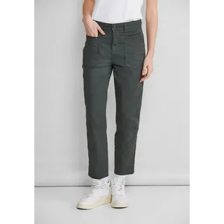STREET ONE Cargohose High Waist grün 34