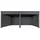 mit Seitenwand Anthrazit 11 cm Alu-Gestell 3 x 6 m