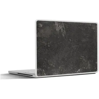 MuchoWow Laptop-Aufkleber Beton - Wand - Schwarz - Vintage - Industriell, (1tlg), Selbstklebendes Laptop Folien Cover, Sticker, Kratzschutz, 36x27 cm bunt Ø 45.65 cm x 36.5 cm x 27.5 cm