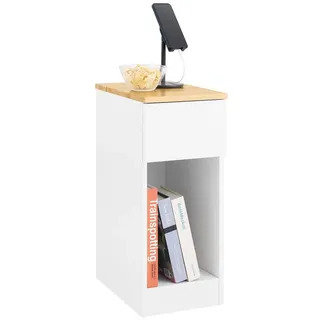 SoBuy Nachtschrank FBT111-II 40 x 30 x 50 cm Weiß