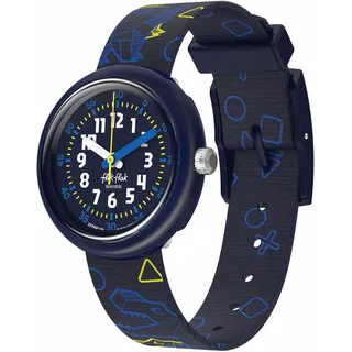 Flik Flak DINO DINER 2507 Analog Gehäusefarbe Blau Silikonarmband Blau