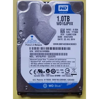 Blue HDD 1 TB WD10JPVX