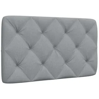 vidaXL Kopfteil-Kissen Hellgrau 90 cm Stoff