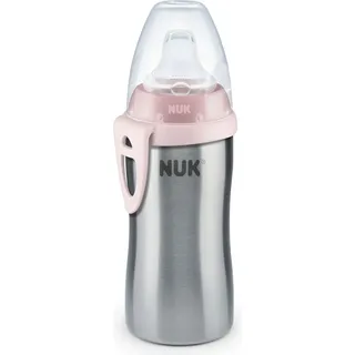 NUK Active Cup Edelstahl 215ml mit Trinktülle - Rosa