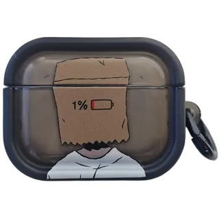 PIQIUZC Schutzhülle für Airpod Pro/Pro 2, lustige Cartoon-Hülle, coole Persönlichkeits-Kopfhörerhüllen mit Schlüsselanhänger für AirPods Pro 2