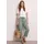 Culotte Stoffhose Loose Fit Schwarz/Mint Grün 36