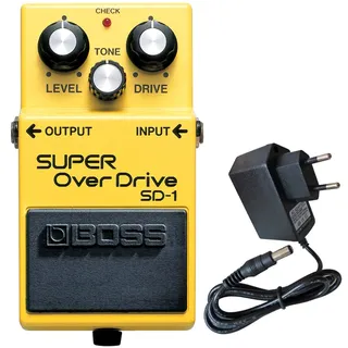 Boss SD-1 Super Overdrive Pedal + keepdrum 9V Netzteil