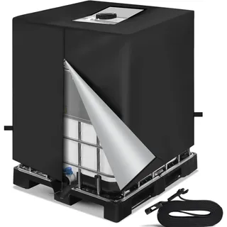 Neverland IBC Tank Abdeckung 1000 L 110 x 116 cm Schwarz