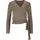 Wickelshirt Damen greige 40
