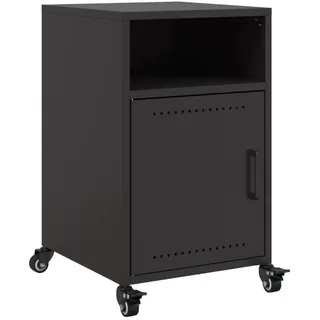 vidaXL Nachttisch Schwarz 36x39x59 cm Stahl